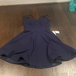 Navy blue formal short dress